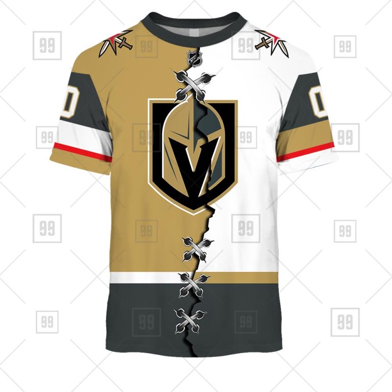 TU YN NHL Mix Jersey Vegas Golden Knights tee front