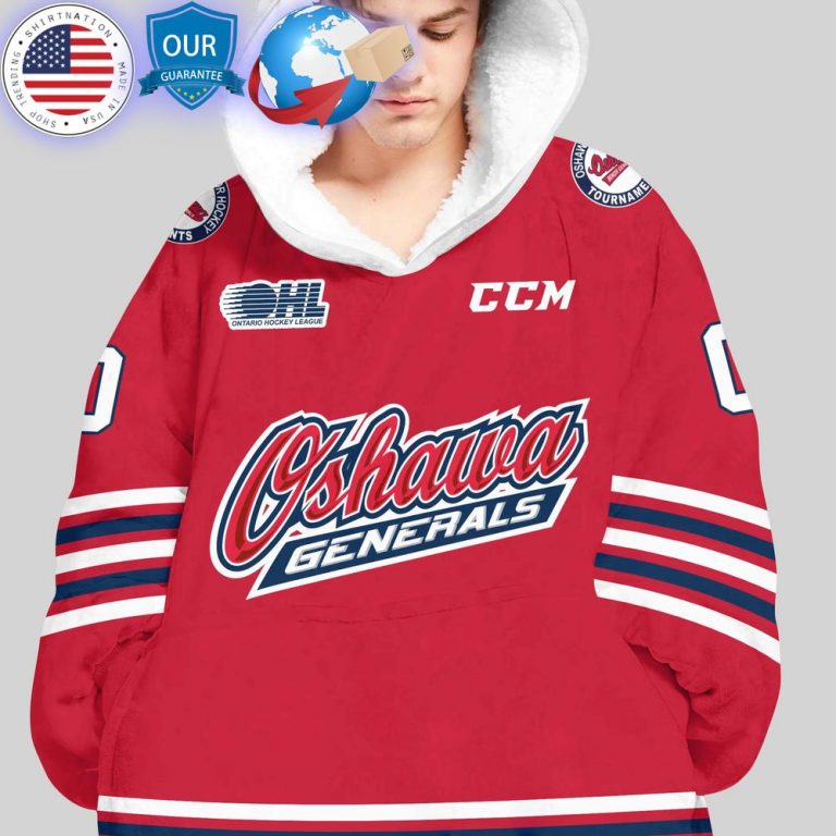 hot ohl oshawa generals custom hoodie blanket 3