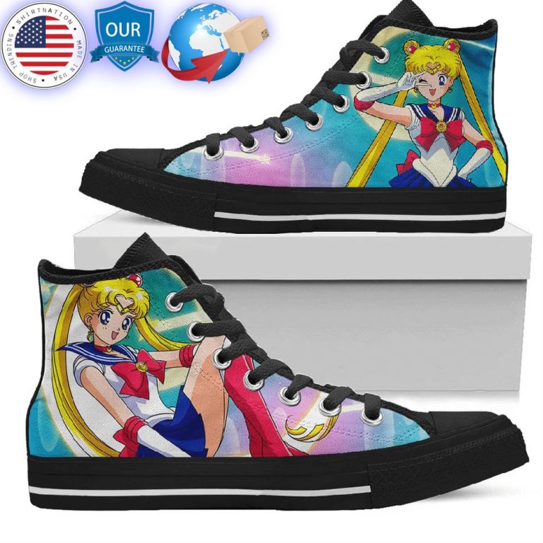 hot sailor moon high top canvas shoes 1