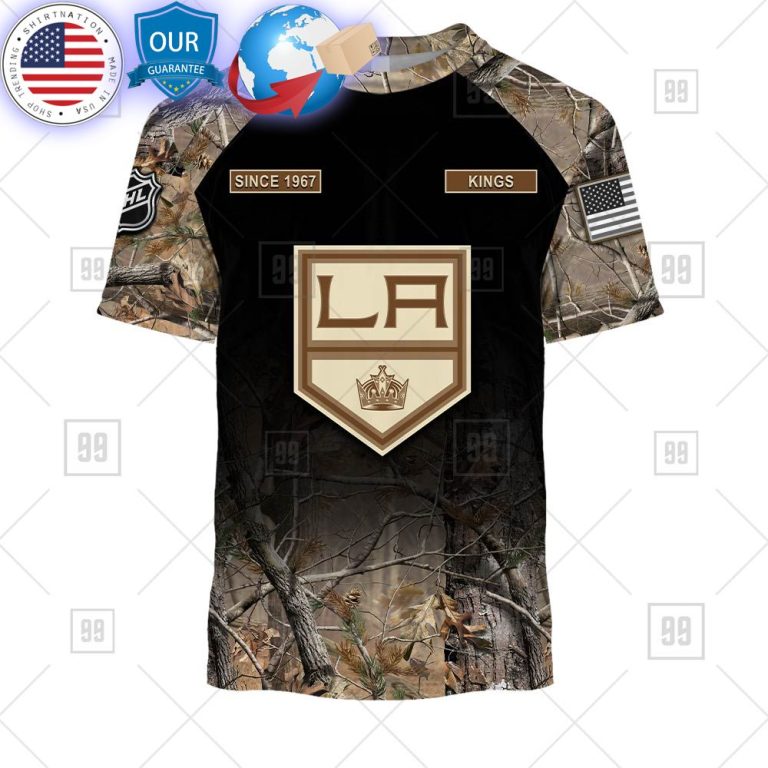 hot los angeles kings hunting camouflage custom shirt 3