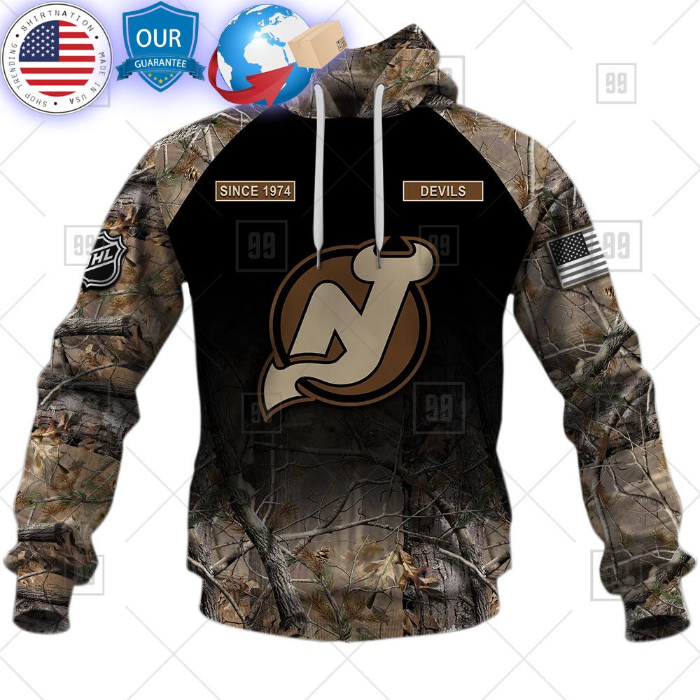 hot new jersey devils hunting camouflage custom shirt 2