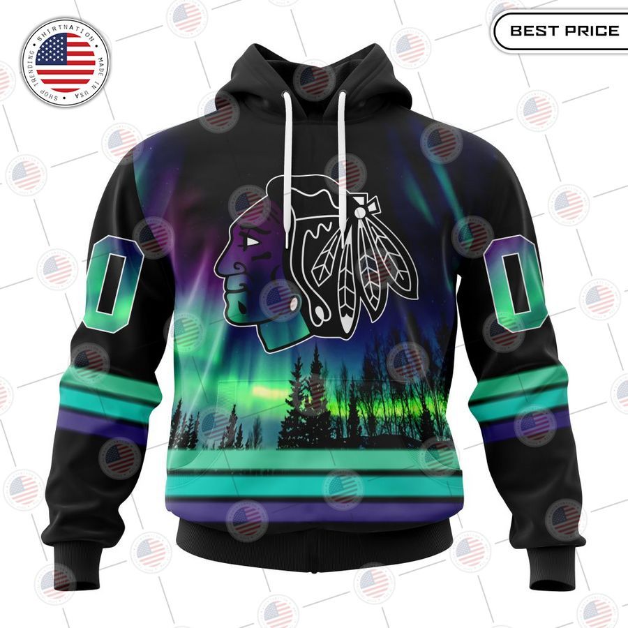 best chicago blackhawks special design with northern custom hoodie 1 267