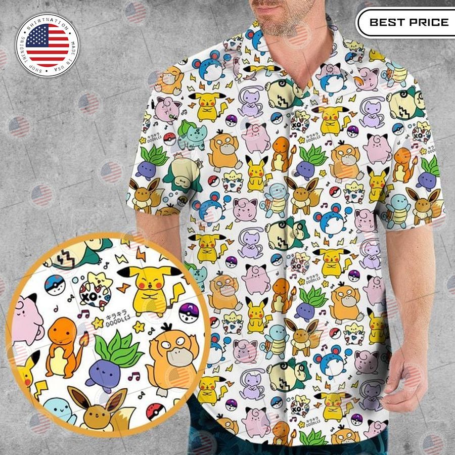 best cute poke pattern hawaiian shirts 2 366