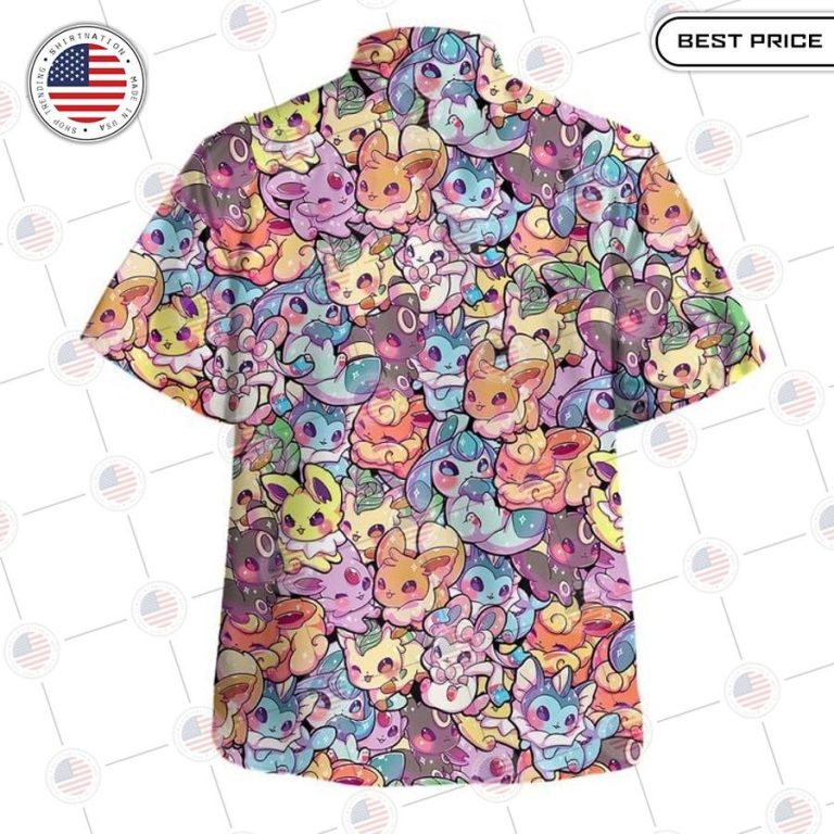 best eevee evolution cute pattern hawaiian shirts 3 116