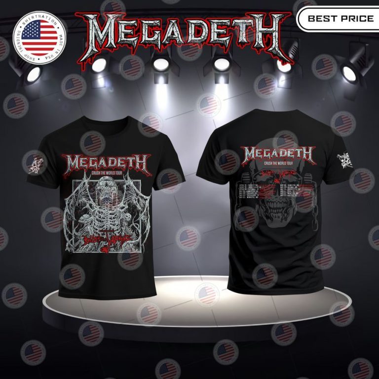 best megadeth crush the word tour shirt 3 233