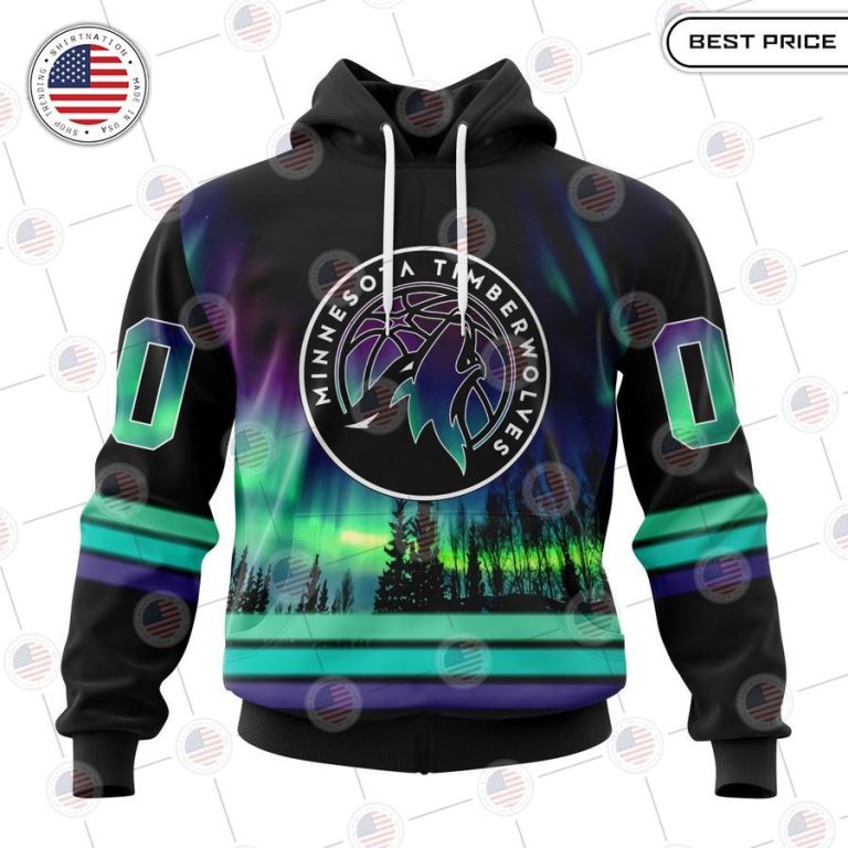 best minnesota timberwolves special design with northern lights custom hoodie 1 467