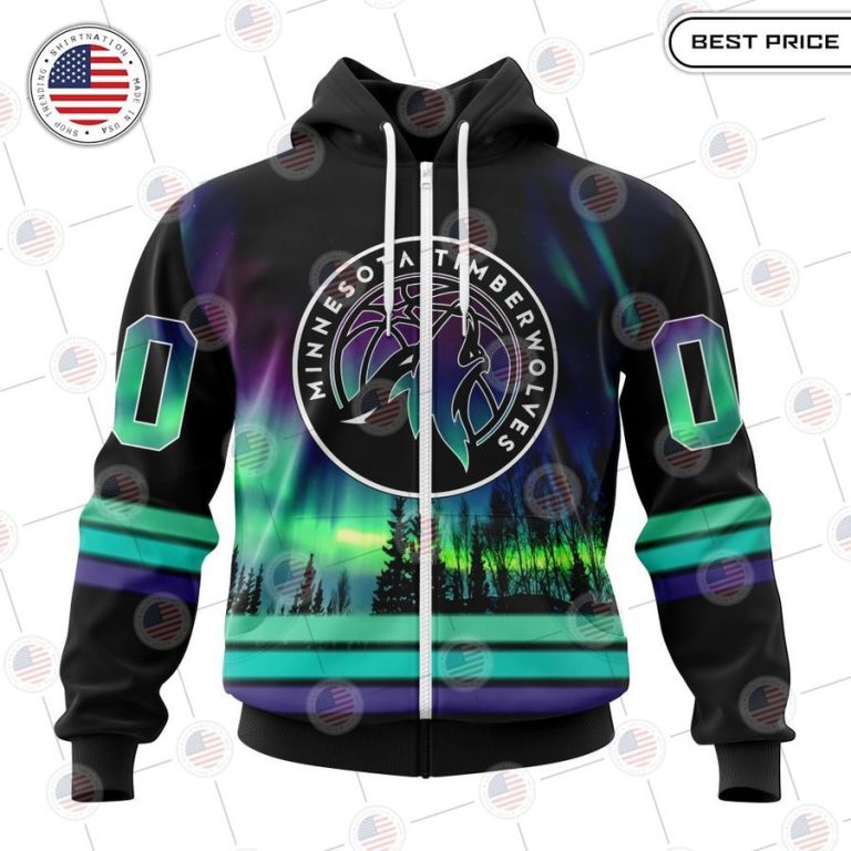 best minnesota timberwolves special design with northern lights custom hoodie 2 826