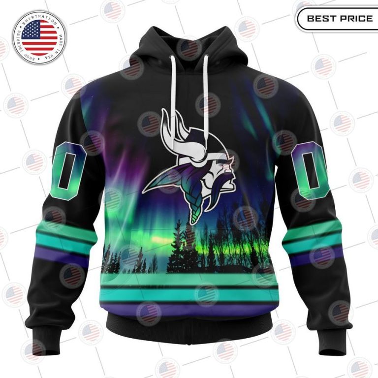 best minnesota vikings special design with northern lights custom hoodie 1 598