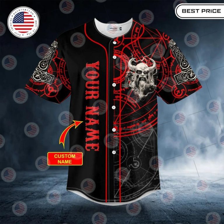 best son of odin valhalla norse mythology tattoo custom baseball jersey 3 149