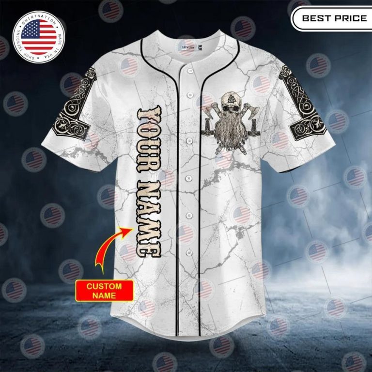 best son of odin valhalla viking axe skull custom baseball jersey 3 597