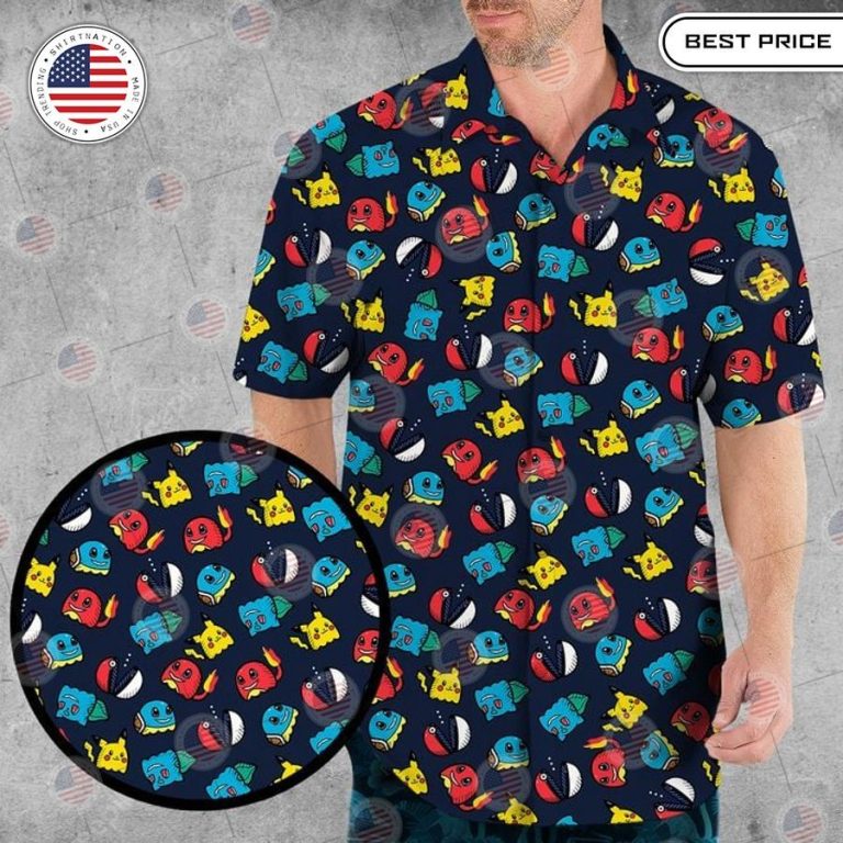 best starters pokemon pattern hawaiian shirts 3 905