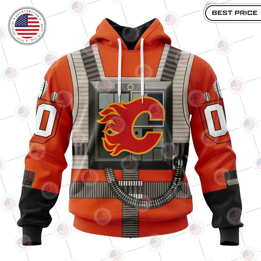 calgary flames star wars rebel pilot design custom shirt 1 641