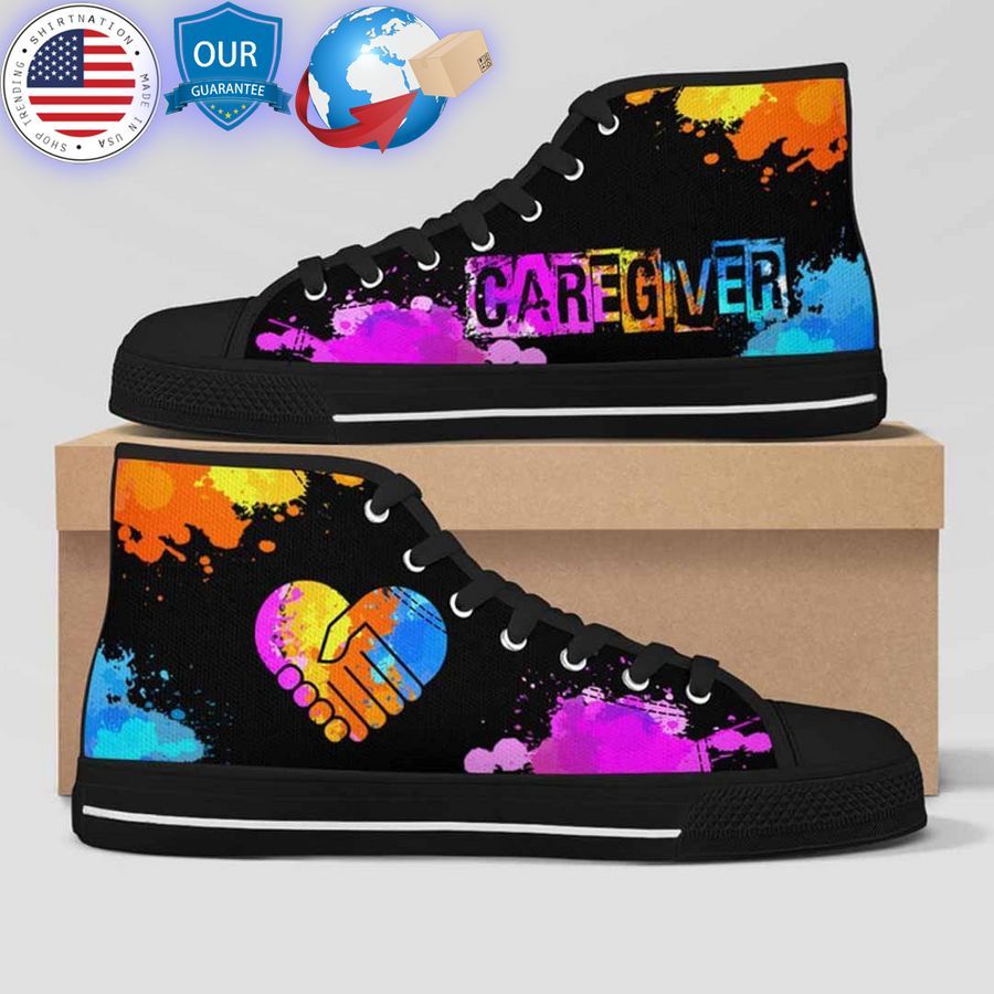 caregiver color canvas high top shoes 1 758