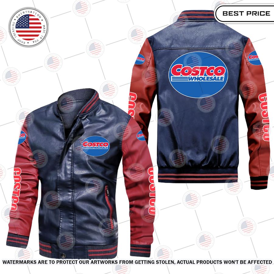 Costco Leather Bomber Jacket Wow! What a picture you click