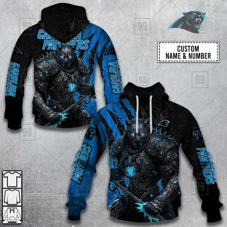 custom carolina panthers warrior hoodie 6792 3Z3AW