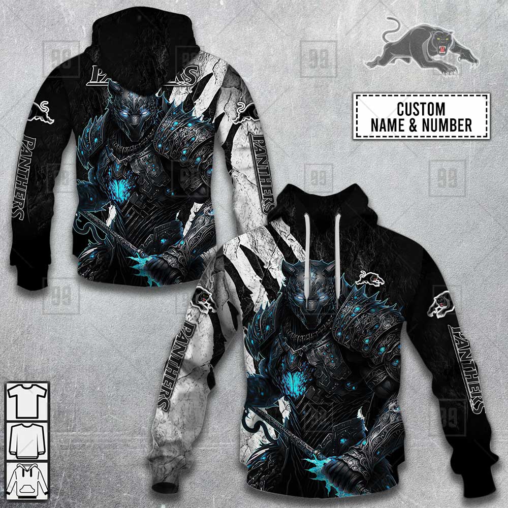 custom penrith panthers warrior hoodie 8041 WjASD