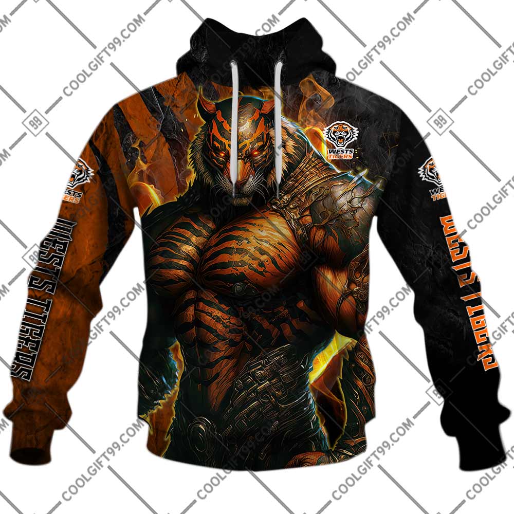 custom wests tigers warrior hoodie 1415 l6VQj