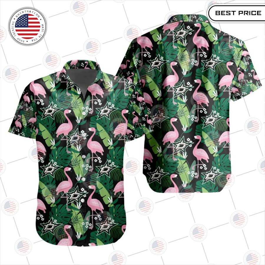 dallas stars special flamingo hawaiian shirt 1 448