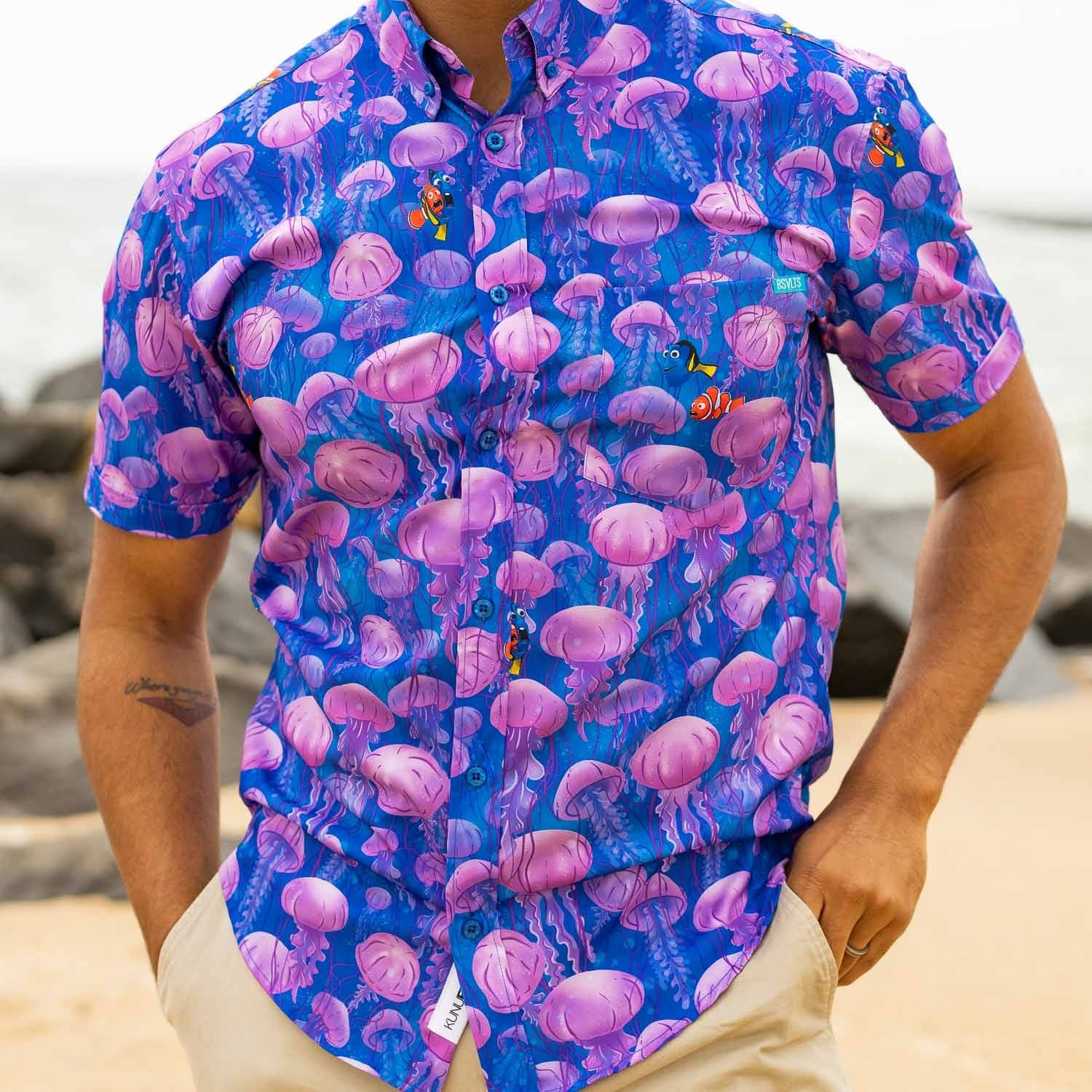disney and pixar finding nemo jellyfish hawaiian shirt 2805 FMfNQ