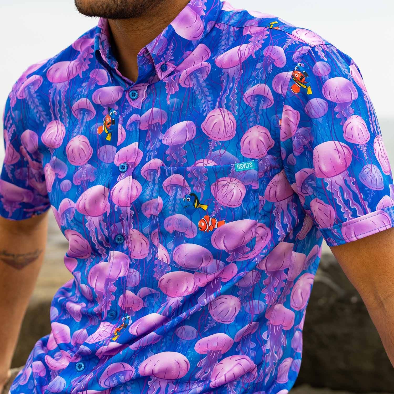 disney and pixar finding nemo jellyfish hawaiian shirt 4361 ZI018
