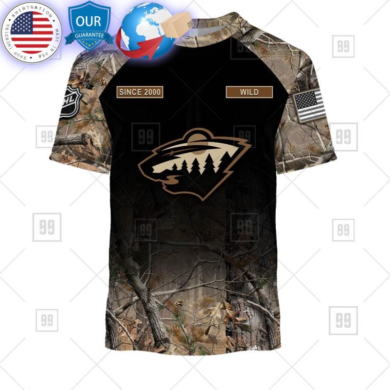 hot minnesota wild hunting camouflage custom shirt 3