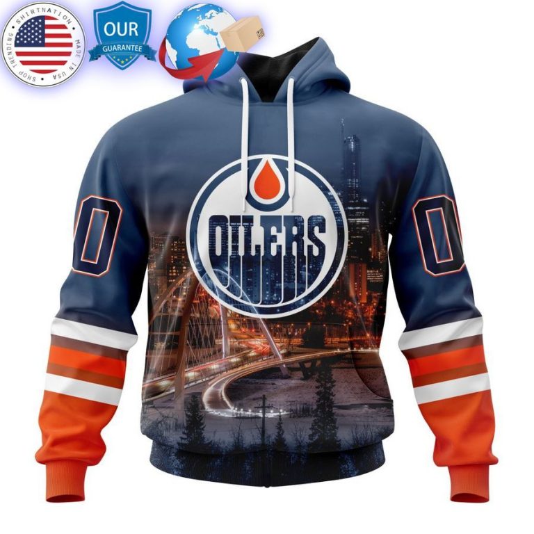 edmonton oilers special design with walterdale bridge custom shirt 1 369