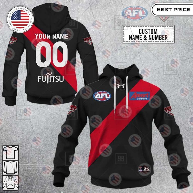 essendon afl custom shirt 1 609