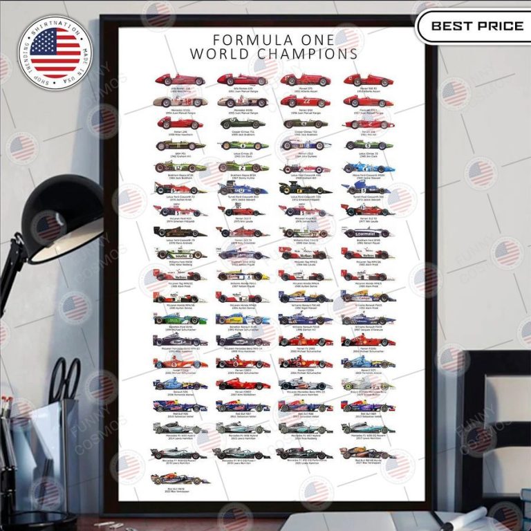 f1 world champions list 1950 2022 poster 2 334