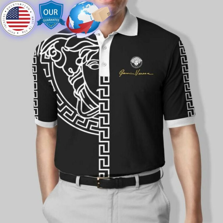 gianni versace white black polo shirt 1 580