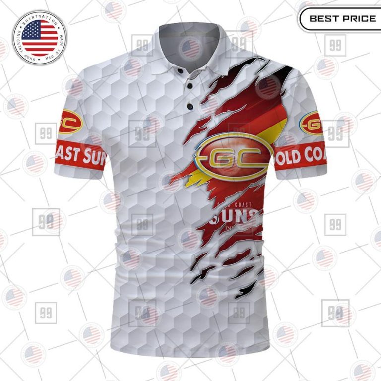 gold coast suns custom polo 2 236