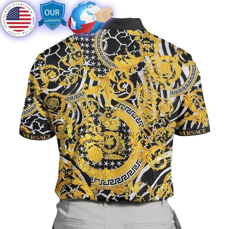 gold versace black polo shirt 2 832