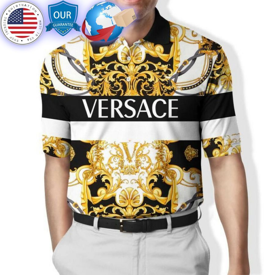gold versace polo shirt 1 438