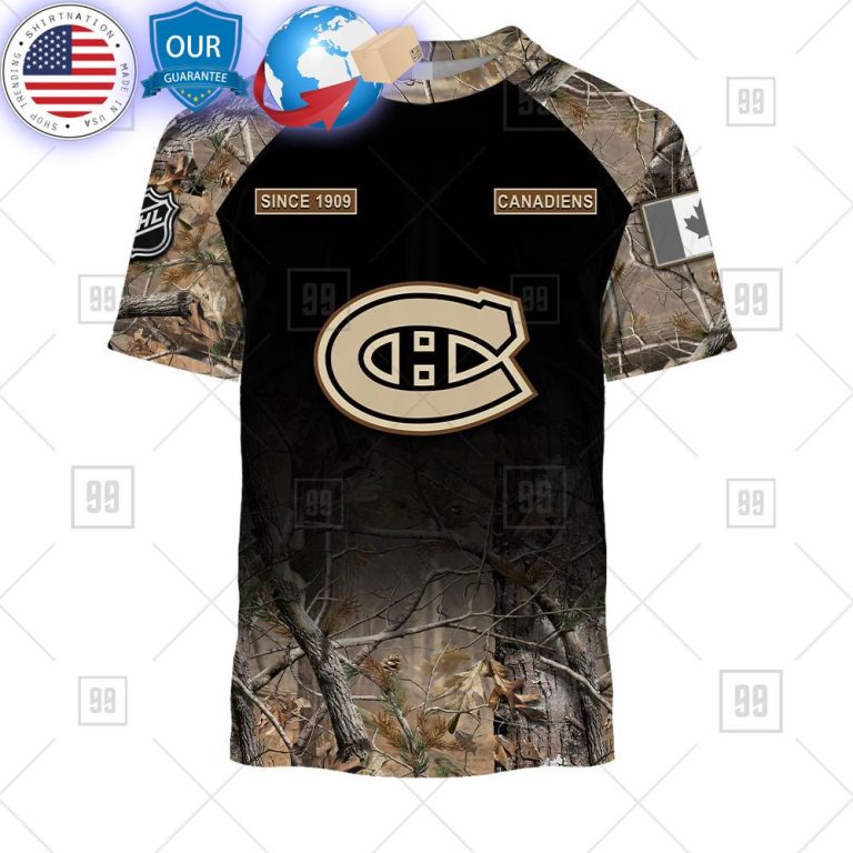 hot montreal canadiens hunting camouflage custom shirt 3