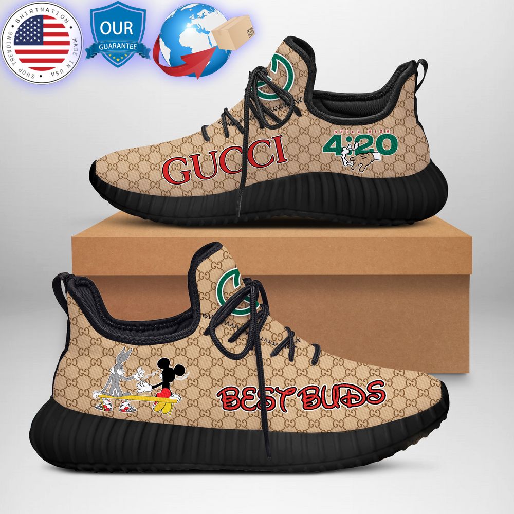 hot mickey mouse bugs bunny best buds gucci yeezy sneaker 1