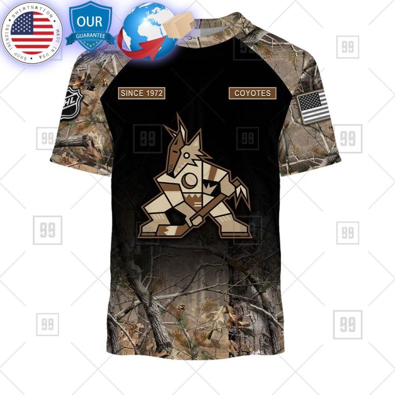 hot arizona coyotes hunting camouflage custom shirt 3