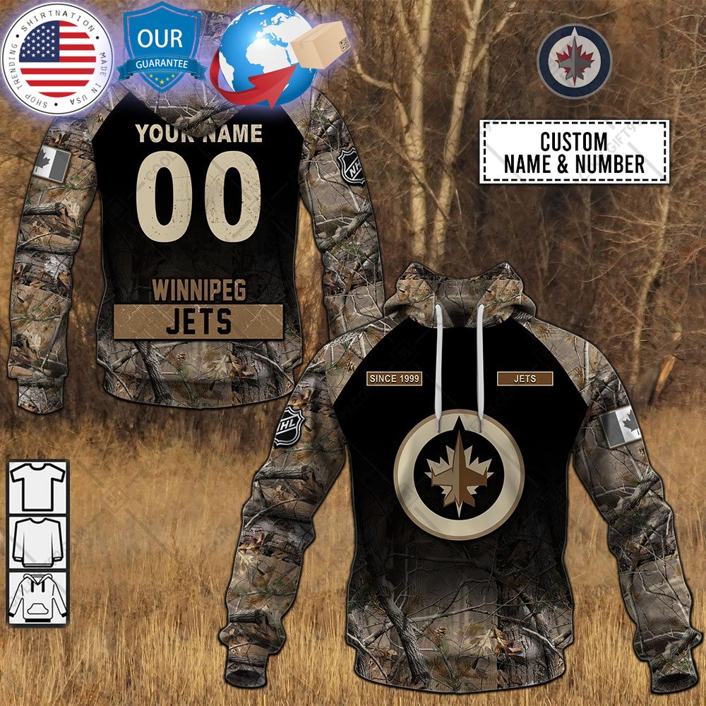hot winnipeg jets hunting camouflage custom shirt 1