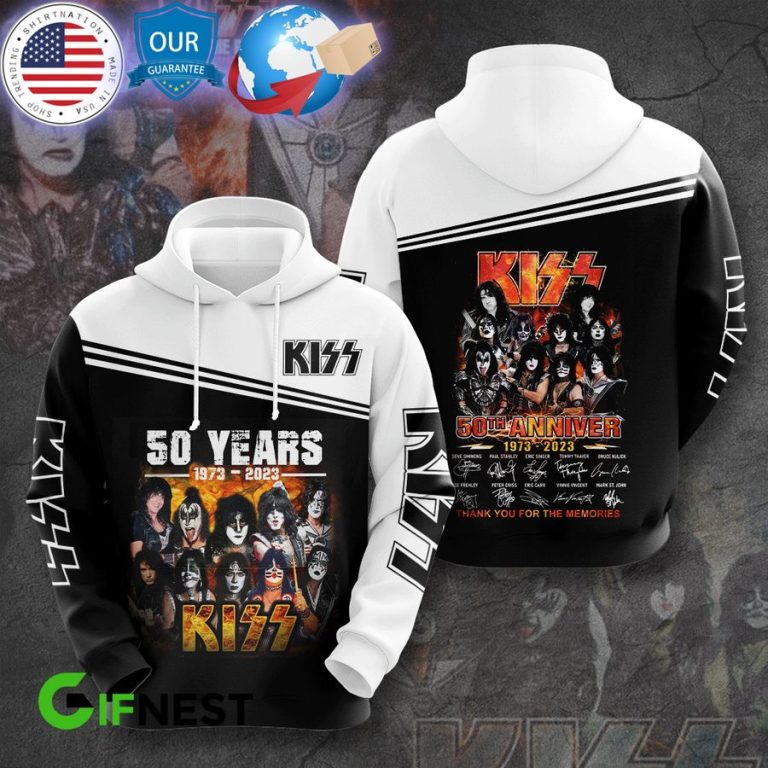 kiss band 50th anniversary hoodie 1 313