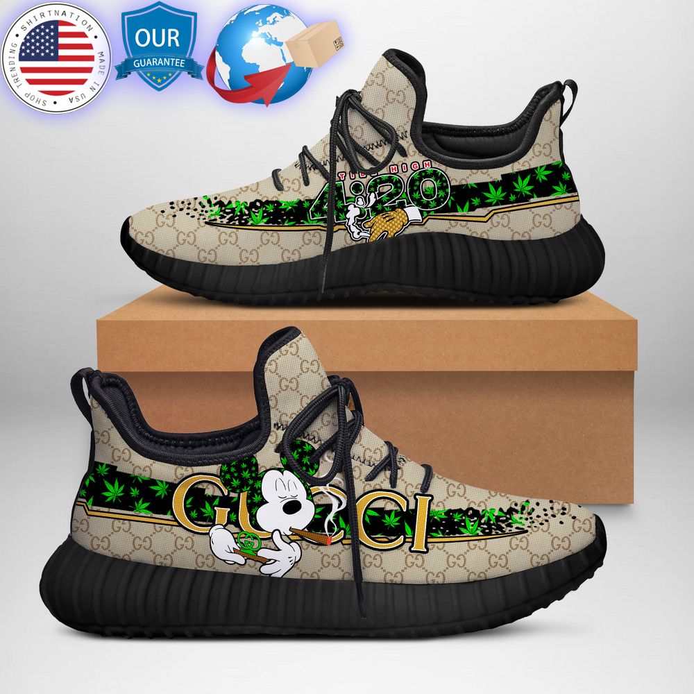 hot mickey mouse cannbis 420 gucci yeezy sneaker 1