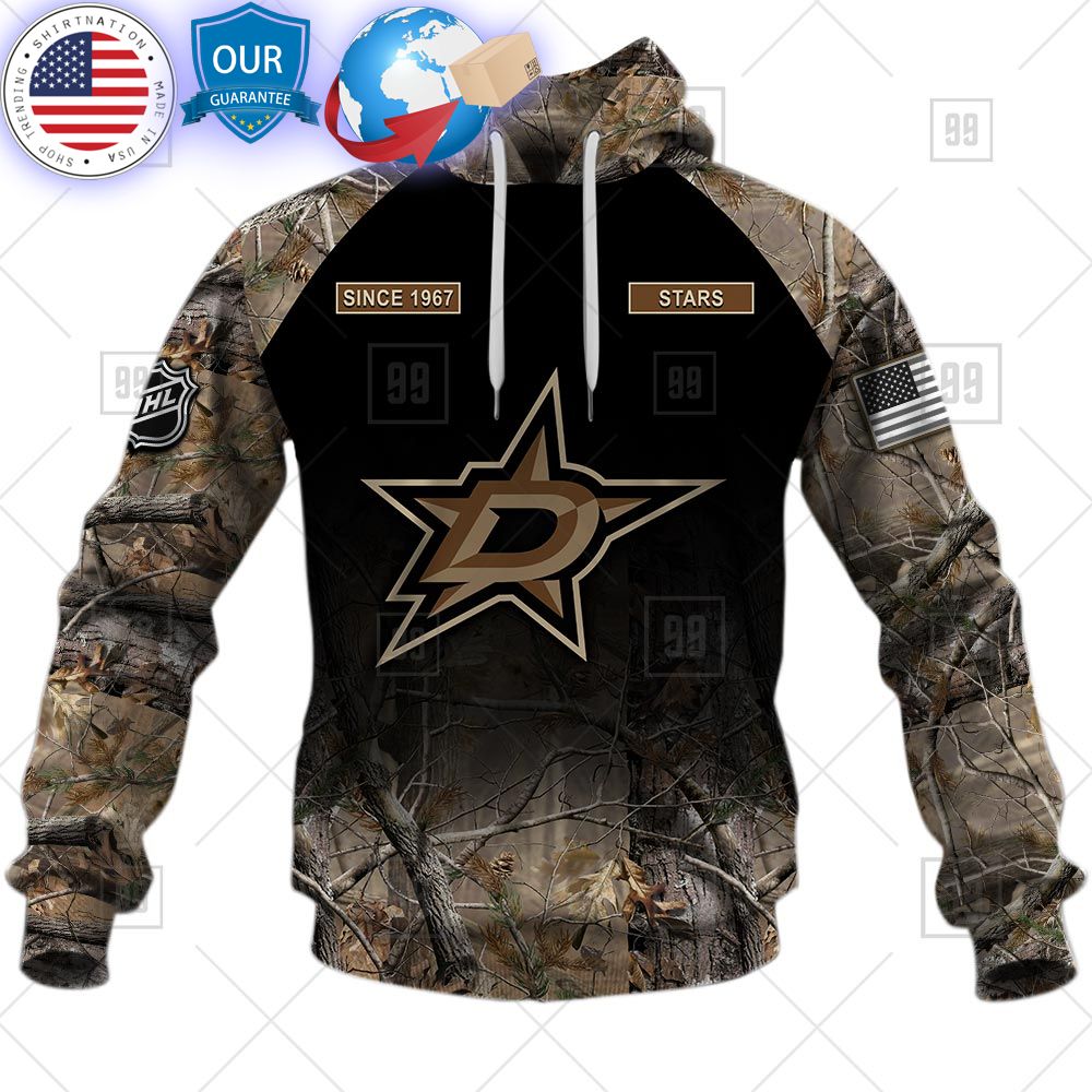 hot dallas stars hunting camouflage custom shirt 2