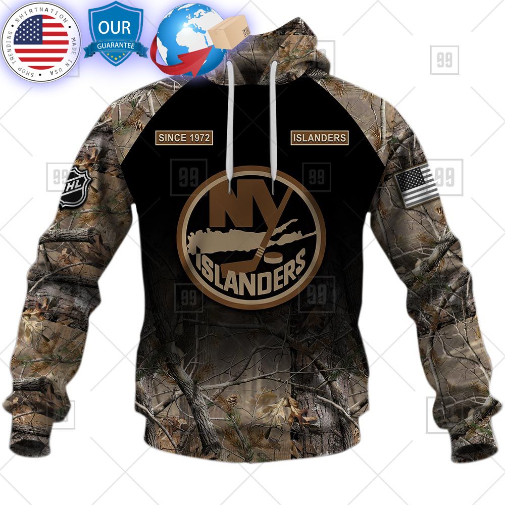hot new york islanders hunting camouflage custom shirt 2