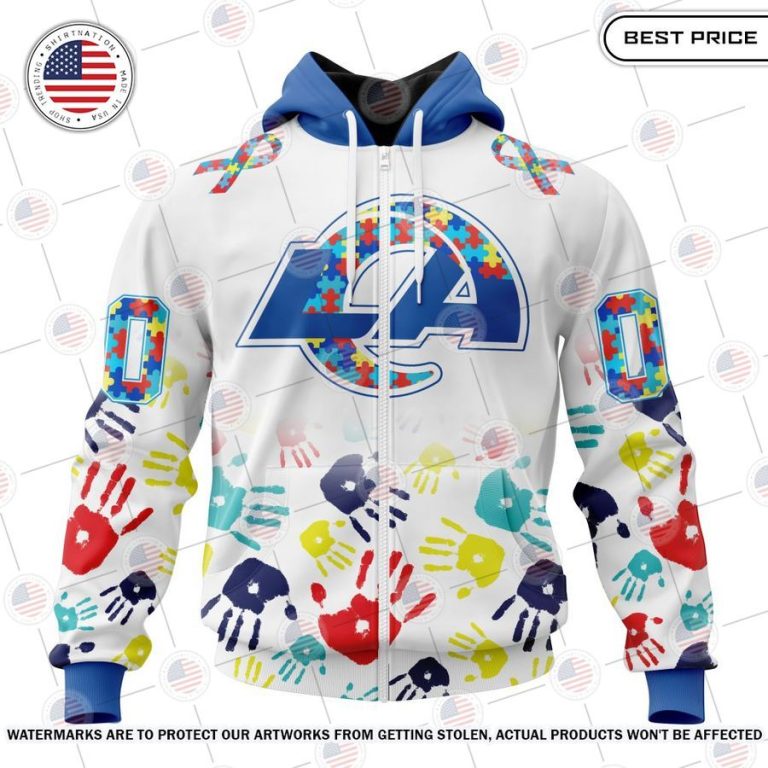 los angeles rams special autism awareness design custom shirt 2 732.jpg