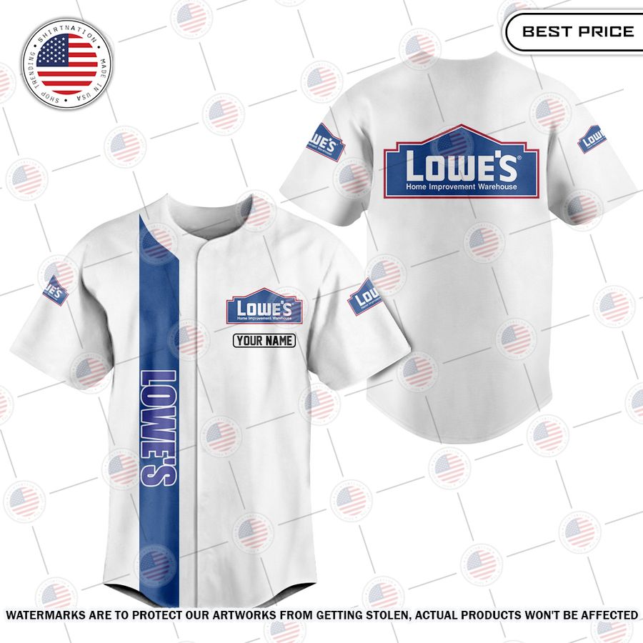 Lowe's Custom Baseball Jersey You tried editing this time?