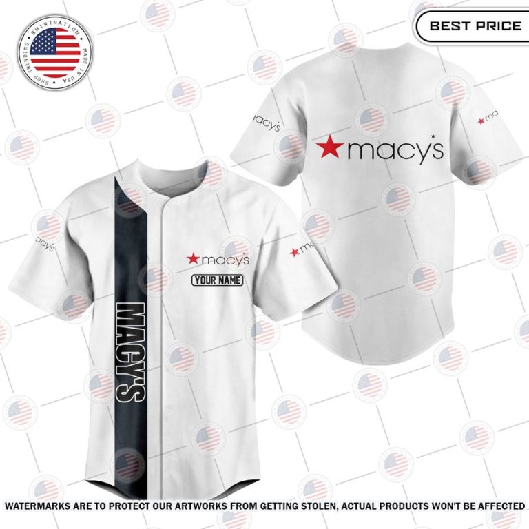 Macy's Custom Baseball Jersey Damn good