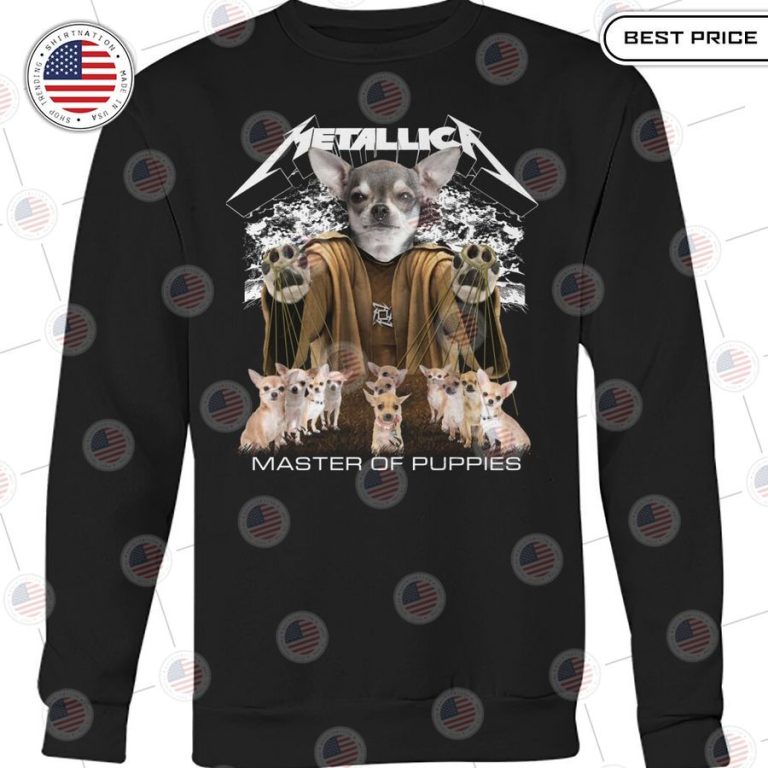 metallica chihuahua master of puppies shirt 3 368