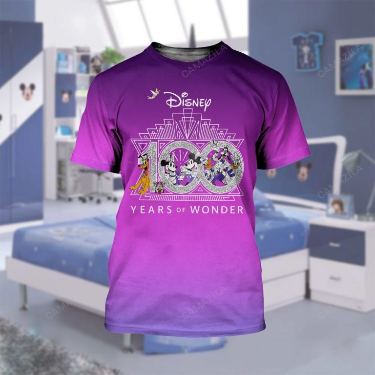 mickey and minnie mouse cartoon disney 100 years of wonder purple shirt 5088 kEJjm