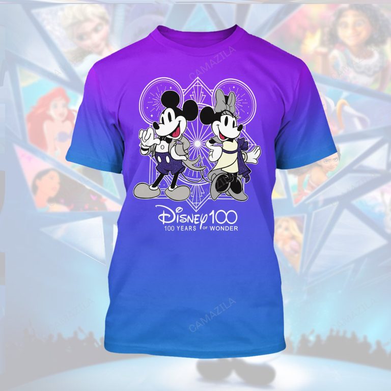 mickey and minnie mouse disney 100 years of wonder purple shirt 9050 3uLNn