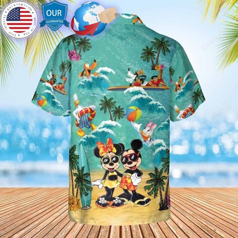 mickey and minnie mouse summer beach hawaiian shirt 3 637