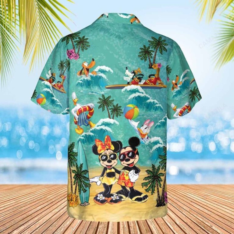 mickey minie mouse and friends beach hawaiian shirt 4693 ny8po