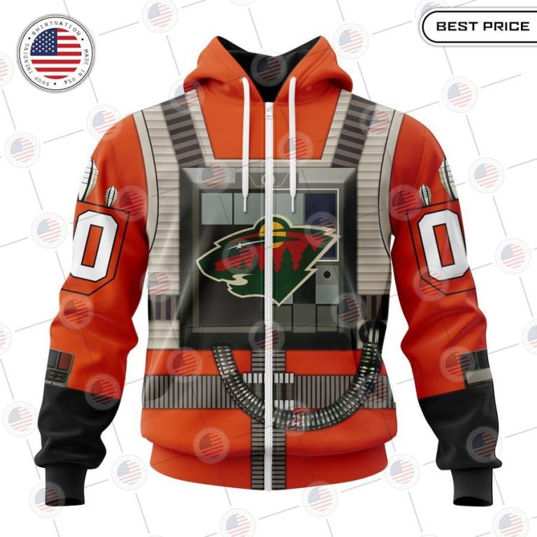 minnesota wild star wars rebel pilot design custom shirt 2 952