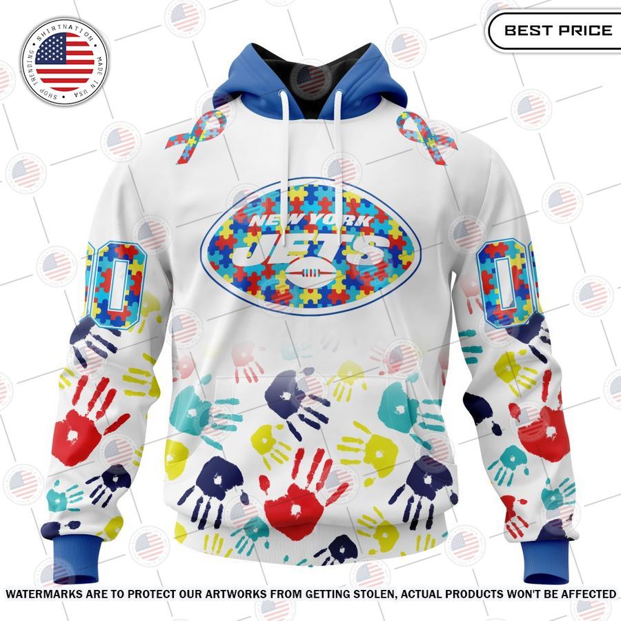 New York Jets Special Autism Awareness Design Custom Shirt Rocking picture